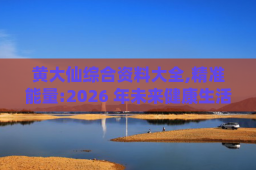 黄大仙综合资料大全,精准能量:2026 年未来健康生活的新潮流